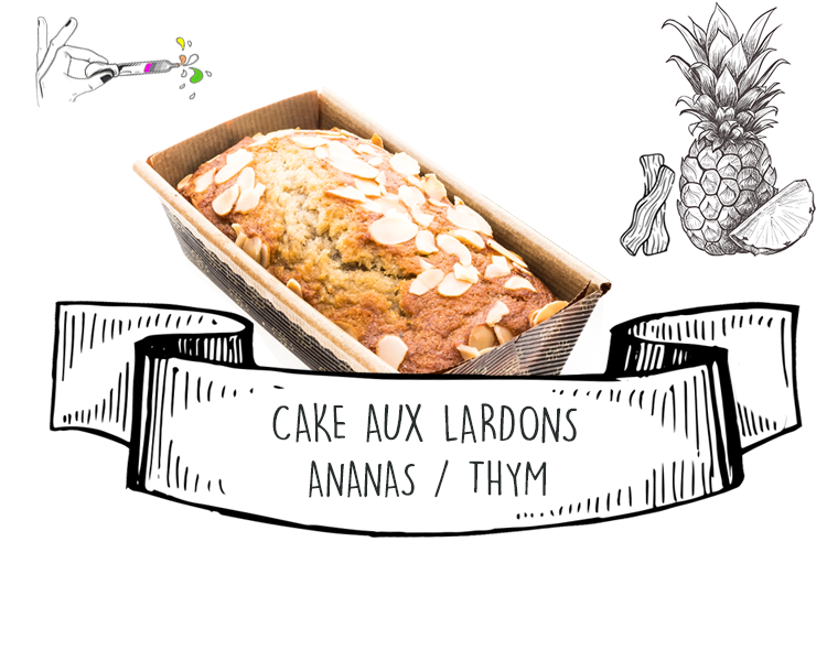 Cuisine et Recettes aux Huiles Essentielles : Cake aux lardons ananas et thym